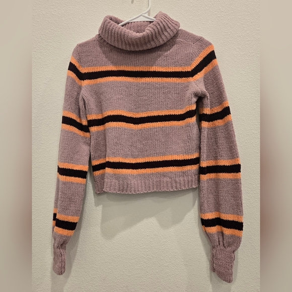 wild fable Sweaters - Wild Fable Orange and‎ Nude  Cowl Neck Sweater